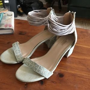 light blue strappy sandals